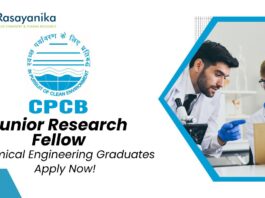 Chemical Engineering Jobs at CPCB | Apply Now For The Junior Research Fellow Role