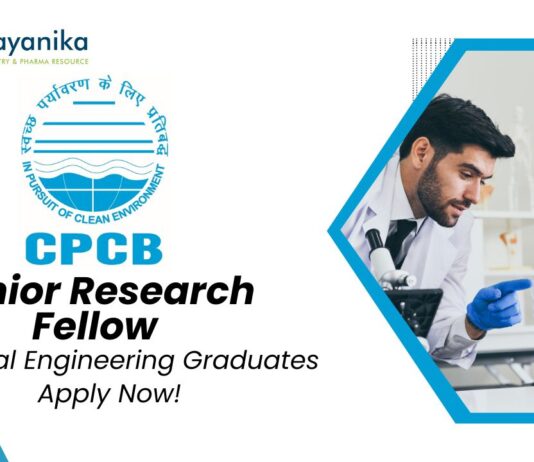 Chemical Engineering Jobs at CPCB | Apply Now For The Junior Research Fellow Role