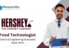 Chemical Engineering Jobs at Hershey | Apply Now For The Food Technologist Role