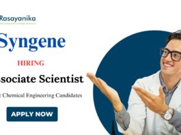 Chemical Engineering Jobs at Syngene | Apply Now for Associate Scientist Position