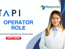 Chemical Engineering Jobs at TAPI - B. Tech Graduates Apply Now for the Operator Role (1)