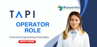 Chemical Engineering Jobs at TAPI - B. Tech Graduates Apply Now for the Operator Role (1)