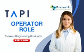 Chemical Engineering Jobs at TAPI - B. Tech Graduates Apply Now for the Operator Role (1)