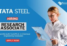Chemical Engineering Jobs for Freshers Apply Now for the Research Associate Role at Tata Steel (2)