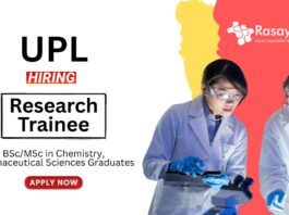 Chemistry Jobs for Freshers BSc MSc Graduates Apply Now for the Research Trainee Position (1)