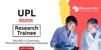 Chemistry Jobs for Freshers BSc MSc Graduates Apply Now for the Research Trainee Position (1)