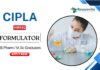 MSc Pharmacy Jobs at Cipla | Apply Now for the Formulator Position