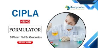 MSc Pharmacy Jobs at Cipla | Apply Now for the Formulator Position