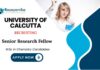 SRF Vacancies at University of Calcutta | MSc Chemistry Candidates Apply Now