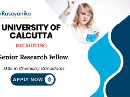 SRF Vacancies at University of Calcutta | MSc Chemistry Candidates Apply Now