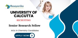 SRF Vacancies at University of Calcutta | MSc Chemistry Candidates Apply Now