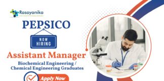 Food Science Jobs at PepsiCo | Chemical Engineering Graduates Apply Now For The Assistant Manager Role