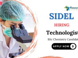Food Technology Jobs at Sidel | BSc Chemistry Graduates Apply Now 