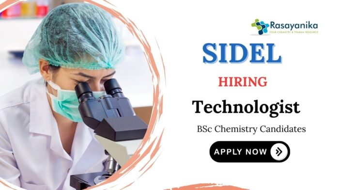 Food Technology Jobs at Sidel | BSc Chemistry Graduates Apply Now 