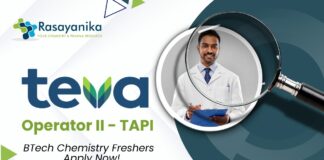 Freshers BTech Chemistry Jobs | Apply Now at Teva Pharmaceuticals 