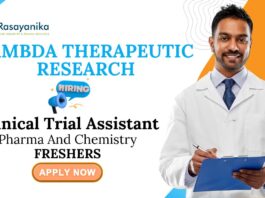 Freshers Clinical Trial Assistant Positions | Pharma And Chemistry Graduates Apply Now