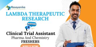 Freshers Clinical Trial Assistant Positions | Pharma And Chemistry Graduates Apply Now