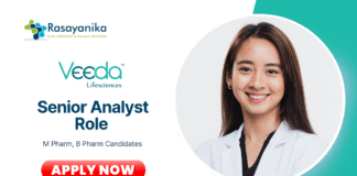 Freshers M Pharma Jobs at Veeda Lifesciences | Apply Now for Senior Analyst Role