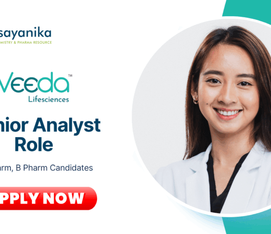 Freshers M Pharma Jobs at Veeda Lifesciences | Apply Now for Senior Analyst Role