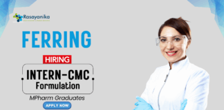 Freshers MPharm Jobs at Ferring Apply Now for the Intern - CMC Role (2)
