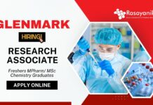 Freshers MSc Chemistry Jobs at Glenmark Apply now for the Research Associate Position (1)