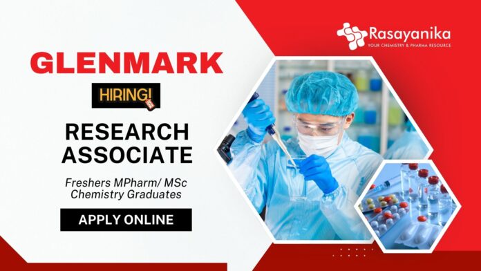 Freshers MSc Chemistry Jobs at Glenmark Apply now for the Research Associate Position (1)