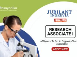 Chemistry Jobs at Jubilant Biosys | MSc Graduates Apply now for the Research Associate Position