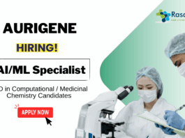 Computational Chemistry Jobs at Aurigene Pharmaceutical | PhD Medicinal Chemistry Candidates Apply Now 