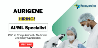 Computational Chemistry Jobs at Aurigene Pharmaceutical | PhD Medicinal Chemistry Candidates Apply Now 
