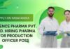 Industrial Chemistry Job Openings at Asence Pharma Pvt. Ltd.