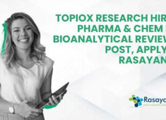 Pharma & Chem Job Openings at Topiox Research