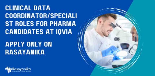 Pharma Vacancies Latest in IQVIA