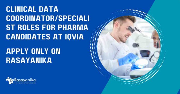 Pharma Vacancies Latest in IQVIA