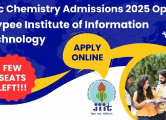 MSc Chemistry Admissions 2025 JIIT