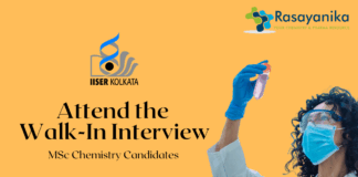JRF Position at IISER Kolkata -  MSc Life Science Candidates Attend the Walk-In Interview