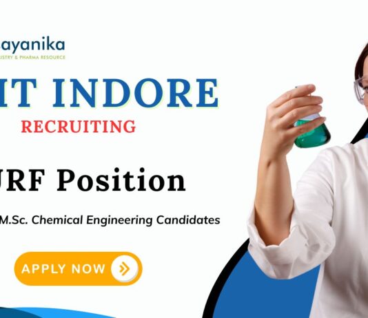 JRF Vacancies at IIT Indore | MSc/ M Tech Chemical Engineering Candidates Apply Now