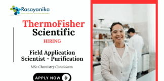 Job Vacancies at ThermoFisher Scientific | MSc Chemistry Candidates Apply Now 