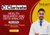 Jobs for Pharma Graduates - Apply Now for the Healthcare Research & Data Analyst Role at Clarivate