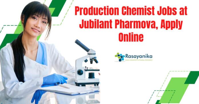 Chemistry BSc Job Opening at Jubilant Pharmova