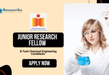 Junior Research Fellow At IIT Hyderabad | B Tech Chemical Engineering Candidates Apply Now