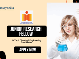 Junior Research Fellow At IIT Hyderabad | B Tech Chemical Engineering Candidates Apply Now