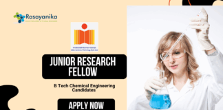 Junior Research Fellow At IIT Hyderabad | B Tech Chemical Engineering Candidates Apply Now