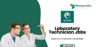 Laboratory Technician Jobs at GITAM Deemed University | Chemistry Candidates Apply Now