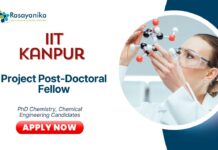 Latest Chemical Engineering Jobs at IIT Kanpur | Apply Now for Project Post-Doctoral Fellow Position