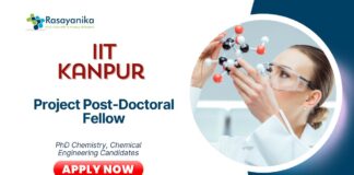 Latest Chemical Engineering Jobs at IIT Kanpur | Apply Now for Project Post-Doctoral Fellow Position