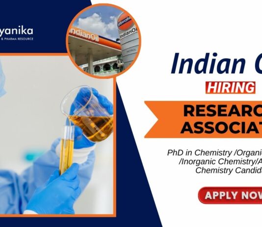 Latest Job at IndianOil R&D Centre PhD Chemistry Candidates Apply Now for the Research Associate Position (3)