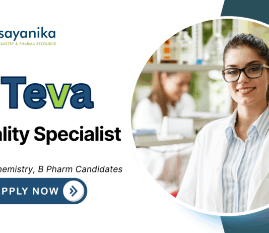 Latest Pharma Graduate Jobs at Teva | Apply Now for Quality Specialist Role