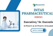 Latest M Pharm Jobs at Intas Pharmaceuticals | Attend the Walk-in Drive