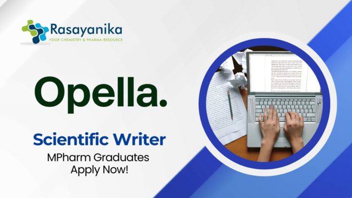 Latest MPharm Jobs At Opella | Apply Now For The Scientific Writer Role