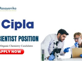 Latest MSc Chemistry Jobs at Cipla | Apply Now For The Scientist Role 